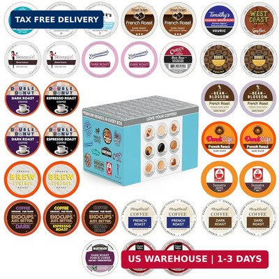 Dark Roast Coffee Pod Variety Pack-Pack for Keurig K Cups Cofee Makers,Bold 36Pc