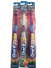 NEW NIP Oral B Stages 3 ToothBrush 3 Disney Princess Designs ages 5-7 Yrs multi