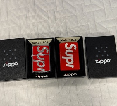 Supreme Logo Swarovski Zippo Lighter Red Supreme New York Brand New Lot 