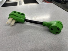 RVGUARD 4 Prong 30 Amp to 50 Amp RV Gen Adapter 12 Inch 14-50P to NEMA TT-30R