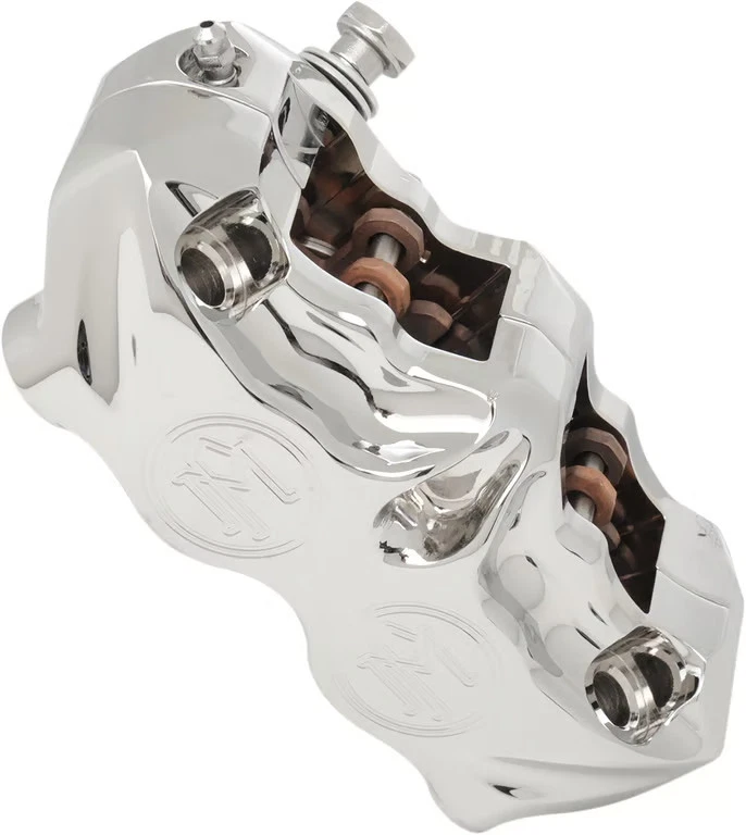Performance Machine Radial Mount Front/Left Brake Calipers - Chrome Motorcycle - Image 3 of 4