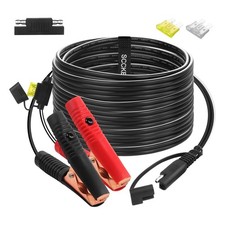 16.5FT 14AWG Battery Alligator Crocodile Clip to SAE Connector Extension