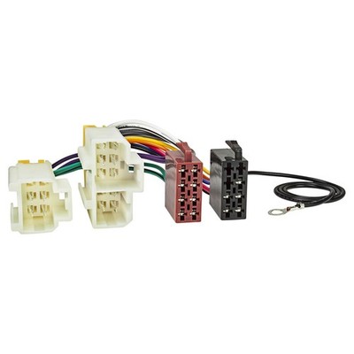 Radio Adapterkabel passt für Nissan bis 2000 Ford auf 16pol ISO Stecker Strom LS