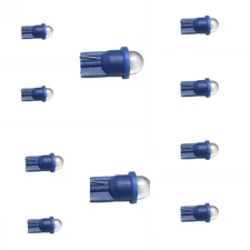 10 Pack Pinball Bulb Blue LED 6.3 volt AC, 555 clear wedge base T10 Cool Blue