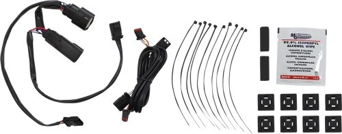 Custom Dynamics Saddlebag Hinge Covers with Dual-Colored LED Light - Smoke/Chrom - Image 2 of 4