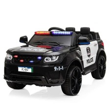 Kids Police Ride On SUV Car Toys 3 Speed 12V 7A w/Light  Music  Remote Control