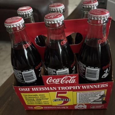 VINTAGE COCA COLA CLASSIC OSU 5 WINNERS 1995 HEISMAN 6 Pack