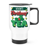 Personalisiert Weihnachten Tee Reise Becher Tasse Griff Mum Dad Schwester Oma