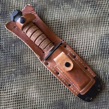 Ontario 5-01 Dated Pilot's Survival Combat Knife w/Sheath & Sharpening Stone