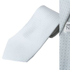 NEW FORMAL Men's Silk 100 Formal Necktie Silver Gray NF09