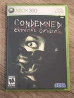 NM Condemned: Criminal Origins Xbox 360 CIB Complete In Box    s