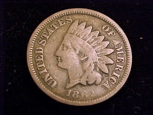 1862 Indian Head Cent, Good Grade
