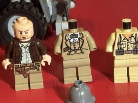 Lego Indiana Jones Minifigure, Parts & Vehicle Lot: From Sets 7622, 7195, 77012.