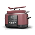 8.5 Qt 6-in-1 Slow Cooker Steamer Glass Lid Integrated Cooking Multi-Cooker