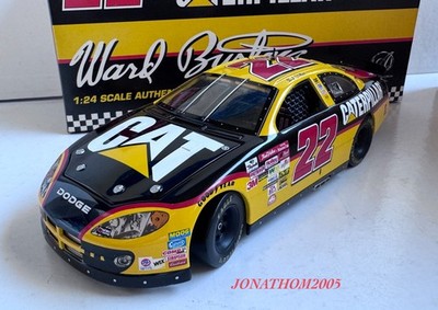DODGE CAT CATERPILLAR 22 WARD BURTON NASCAR RCERTL 1:24