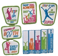 Girl Scout Patch: 2007 Cookie Sales - Step it Up - Select
