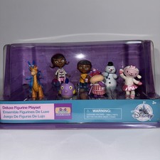 Disney Doc McStuffins Deluxe 8 piece Figurine PlaySet Figure Set Lambie Chilly