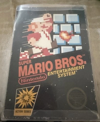 Vintage 1985 Super Mario Bros. Nintendo Black Box 5 Screw Cart