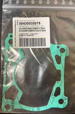 Cylinder Base Gasket 0.75mm On Demand KTM Original Part 