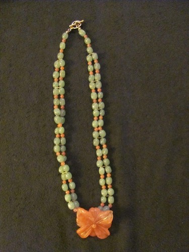"Cherry Blossom" Handcrafted Necklace - Picture 2 of 7