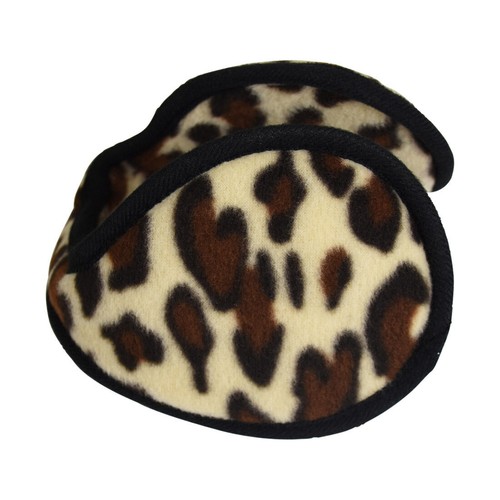 Fleece Ear Muff Animal Print Unisex Ear Warmers One Size Fashion Winter Muffs - Picture 11 of 13
