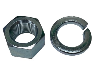 #ad #ad HITCH BALL HARDWARE 2 SETS Nut Lock Washer 1 1 4quot; Fine Thread Zinc TRAILER $16.99