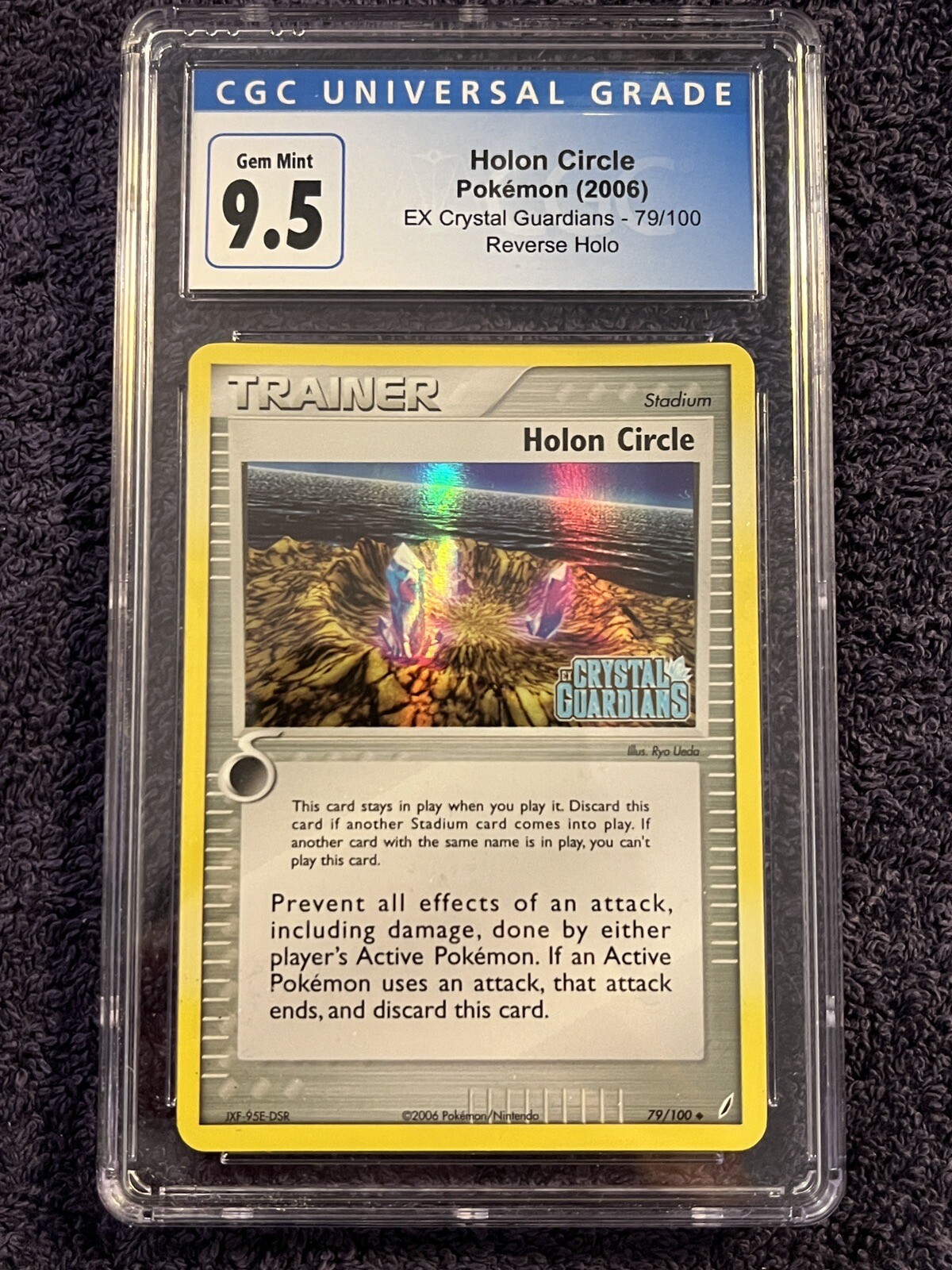 Pokemon Holon Circle EX Crystal Guardians 79/100 Reverse CGC 10 Gem Mint Chumlee