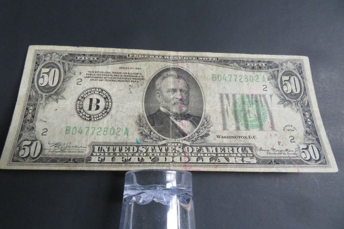 Vintage 1974 50 Dollar Bill