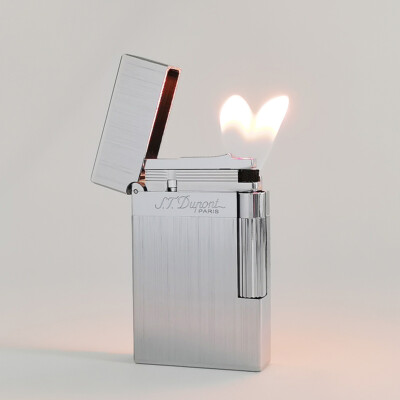 DP Dual Flame Brushed Lighter Ping Sound Gas Refillable Smoking Cigarette Tool