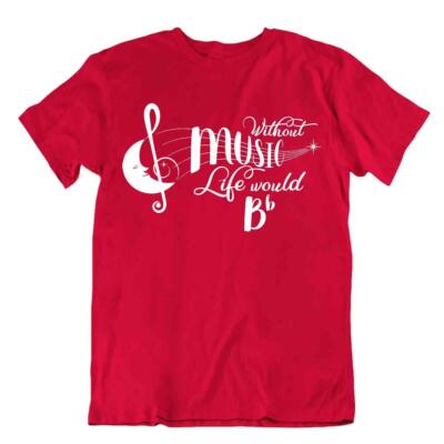 La Vie Sans Musique T-SHIRT lustig TEE Musiknoten SHIRT