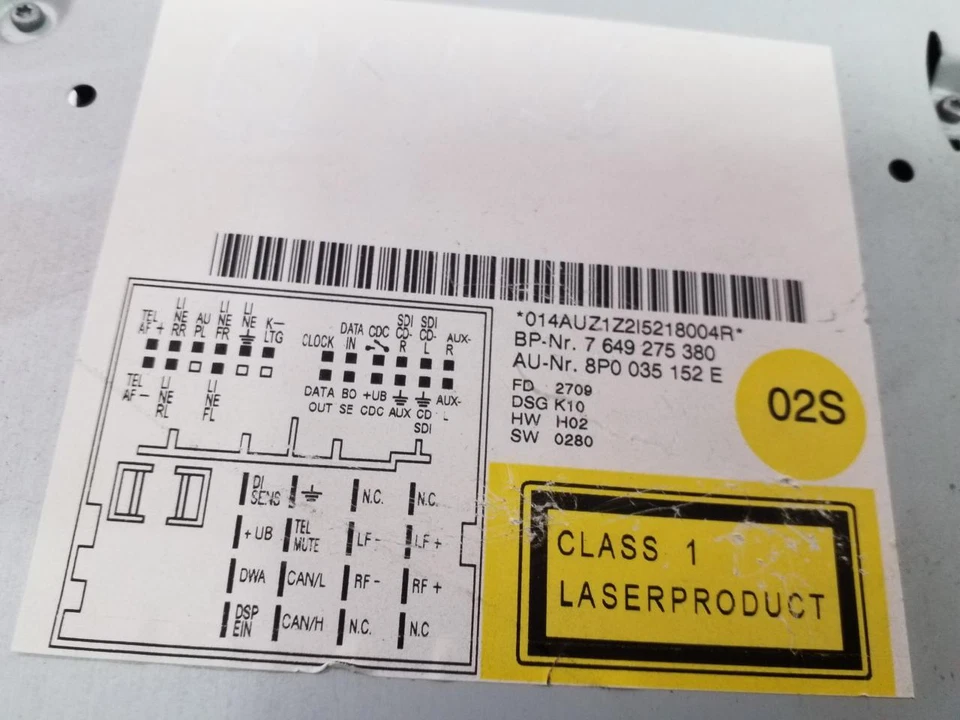 AUDI A3 8P MOD. 2008-2012 Radio Autoradio 8P0035152E - Bild 4 von 4