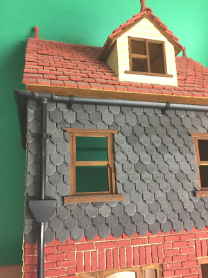 1:12 Puppenhaus Dachrinnen-Kit, + (2 kostenlose zusätzliche Dachrinnen mit Hauptset) NUR £24,99