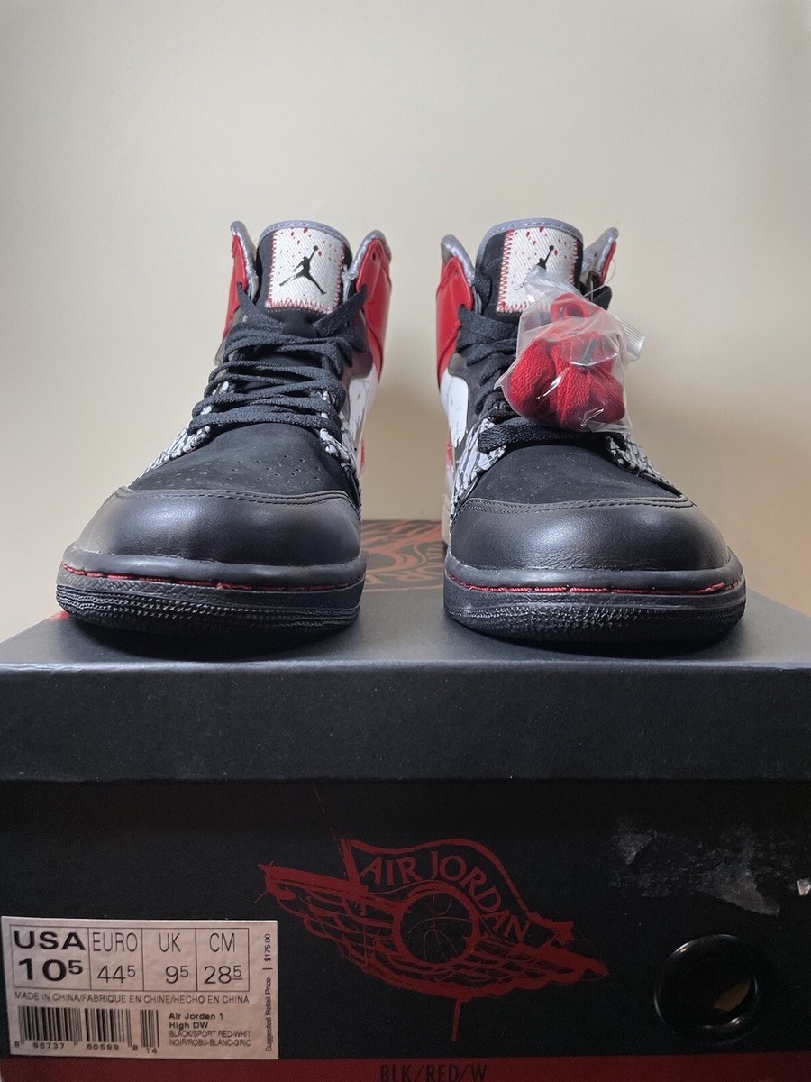 NIKE AIR JORDAN 1 RETRO I HIGH DW DAVE WHITE BLACK RED NIKE AIR JORDAN 1 RETRO I HIGH DW DAVE WHITE BLACK RED