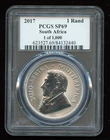 2017 South Africa 1 oz Silver Krugerrand PCGS SP69 1 of 1,000 UV Reveal   A2