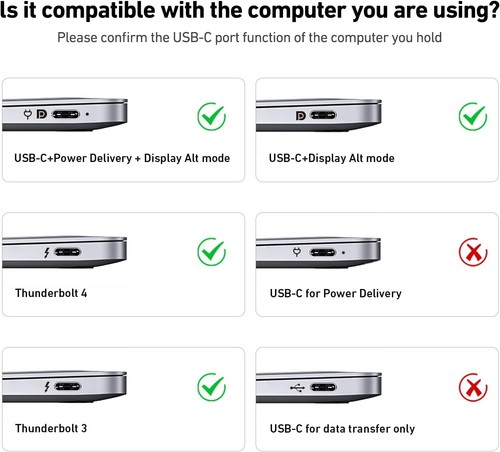 Versatile 6ft USB-C to HDMI Cable - 4K@60Hz Streaming, Aluminum and Braided - Picture 8 of 9