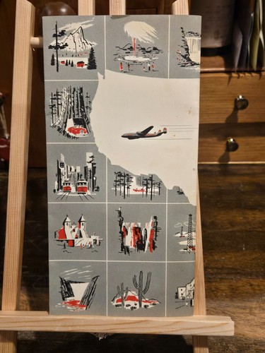 1951 TWA AIR ROUTES IN THE UNITED STATES MAP DIFFERENT AREA MAPS AIRLINES PLANES - Picture 4 of 4