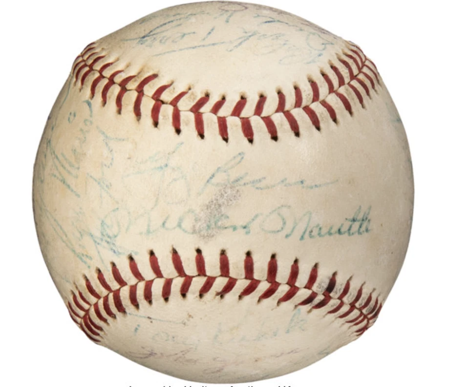 1960 New York Yankees Team Signed Baseball  - Image 2 of 4