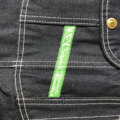Key Imperial Latzhose Herren 58x32 Latz blau Denim Zimmermann Overall Arbeitskleidung Neu mit Etikett - Bild 5 von 9