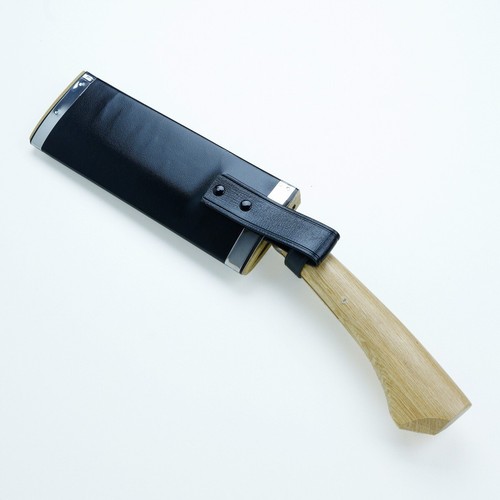 ”AZUMASYUSAKU” Shirogami Steel Polished Hachet 180mm Double Bevel with Case - Picture 3 of 8