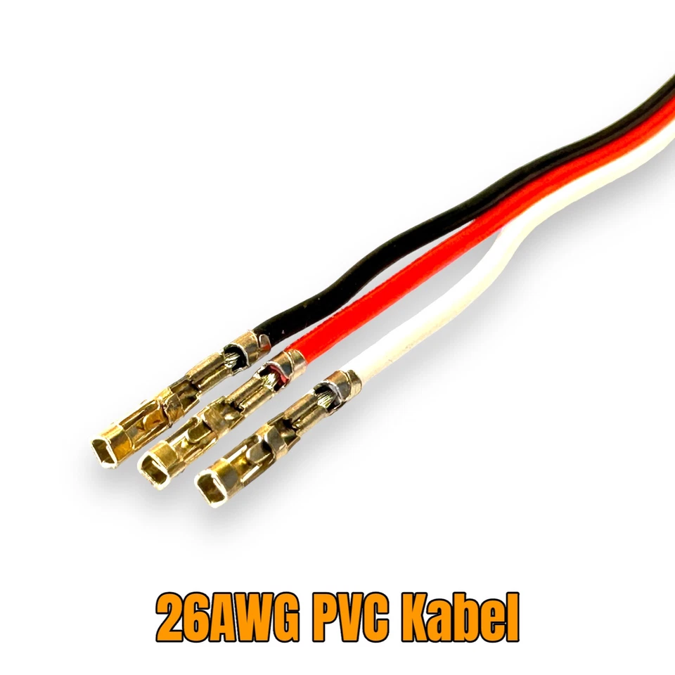 ✅ 2x Servokabel 30cm Stecker Buchse Verlängerung Futaba Robbe 26AWG Kabel RC ✅ - Bild 2 von 4