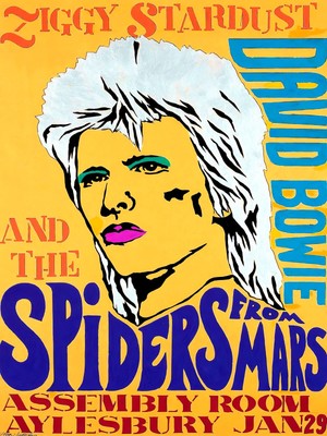 David Bowie Ziggy Stardust and The Spiders From Mars - Poster 30 x 40