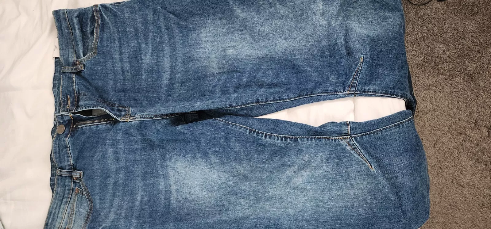 RUE 21 écussons bleus skinny suprême arc flex JEANS homme taille 38x32 NEUF