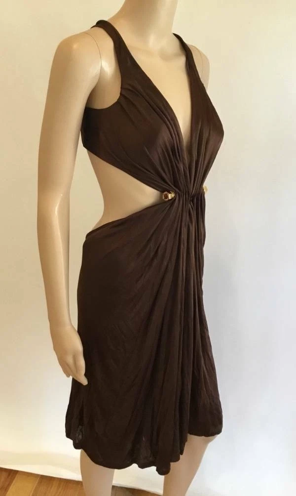 DSQUARED2 ABITO SEXY RITAGLIATO CON LATI E RETRO APERTO TAGLIA SMALL