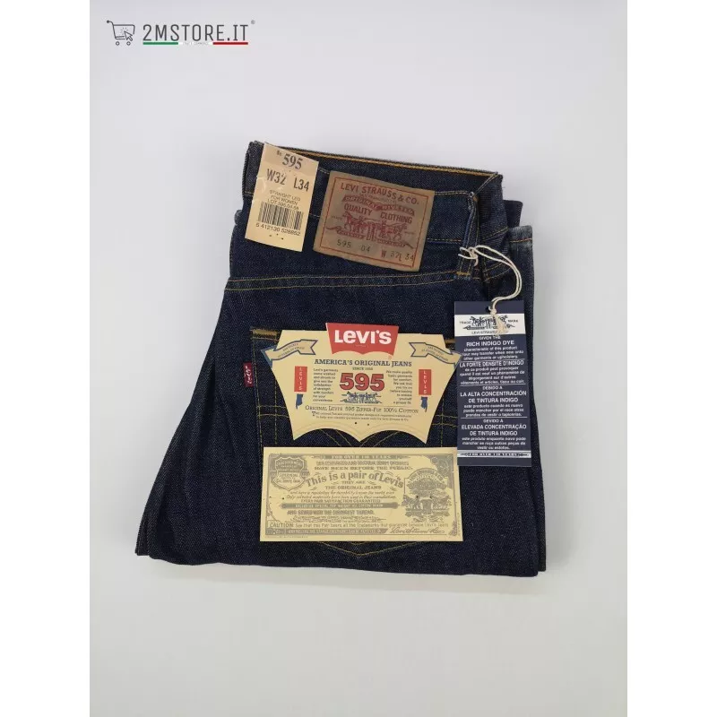 Jean Levis LEVI S 595 Indigo Original R gulier Jambe Droite Taille