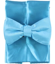 Alfani Mens Satin Neck Tie Set, turq, One Size