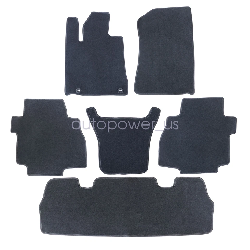New Fits 2008-2022 Toyota Sequoia Front Rear Floor Mats Carpet Waterproof Velour - Image 4 of 4