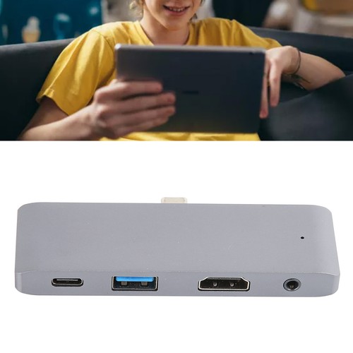 USB C Hub 4 In 1 USB C To USB USB3.0 HDTV AUX 3.5mm USB C Splitter For OS X NEW - Afbeelding 3 van 12