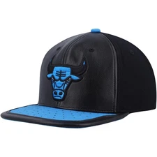 MENS MITCHELL & NESS NBA DAY ONE SNAPBACK BULLS - BLACK-ROYAL