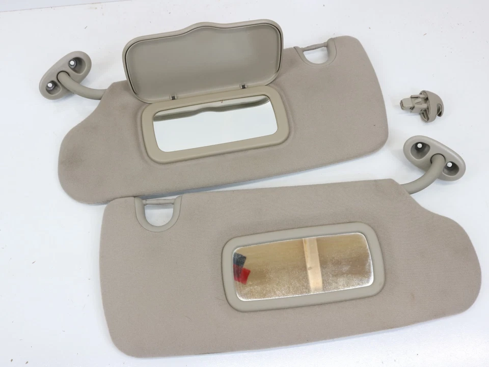 2004-2009 Dodge Durango Driver Passenger Side Sun Visor Pair Set Cloth Foto 4 de 4