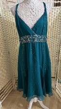 Oasis Formal Dress Size 16,NEW,Silk,Embelished Cocktail Sequin Summer
